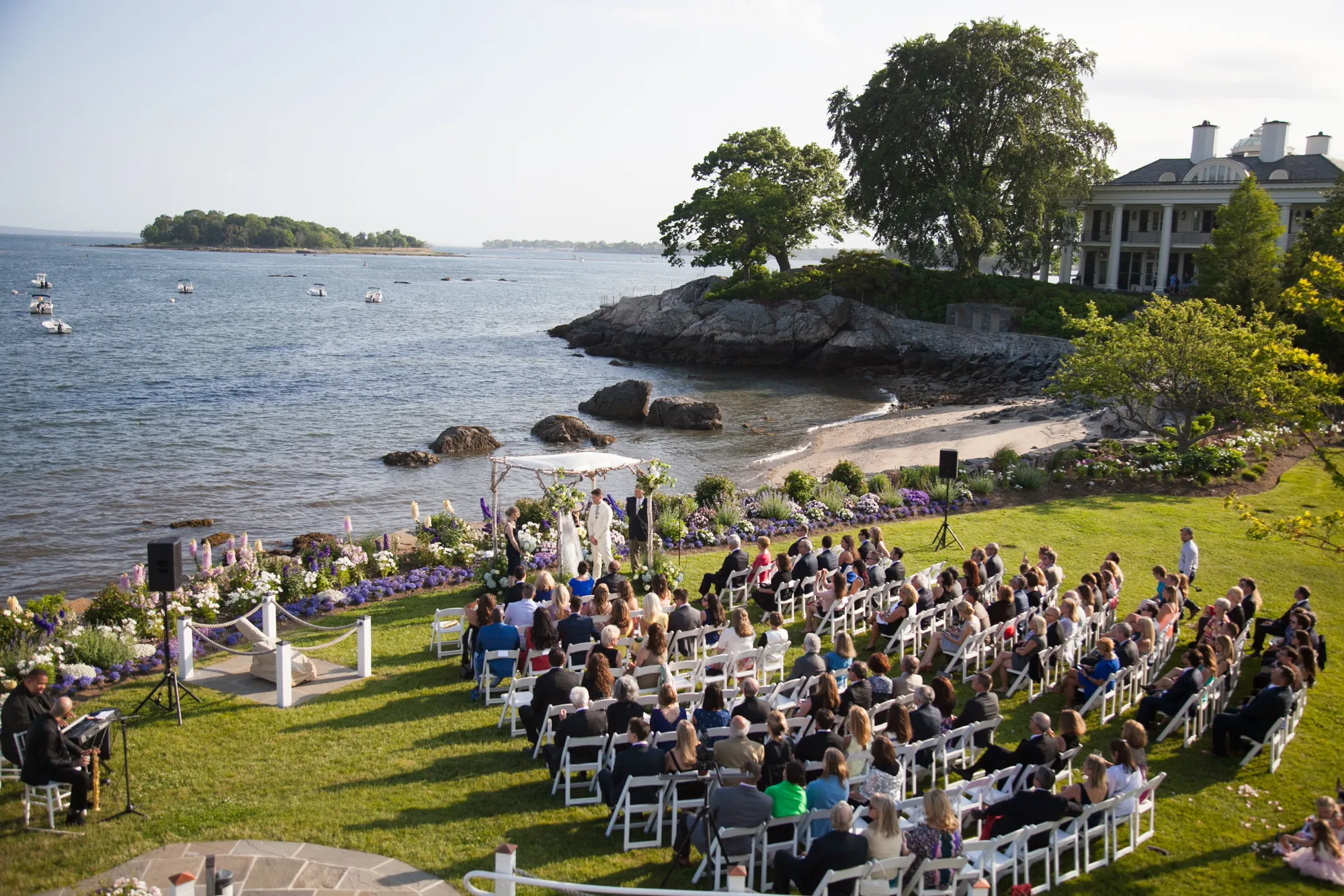 Belle Haven Club Greenwich CT waterfront wedding venue