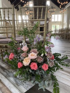 Wedding Aisle Flowers Ryland Inn