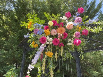 Wedding Arch Flowers English Manor