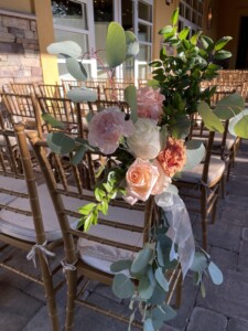 Aisle Wedding Flower Stone House