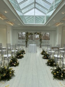 Wedding Aisle Flowers Crystal Plaza