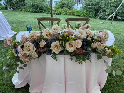 Sweetheart Table Flowers Tarrywile Park & Manor