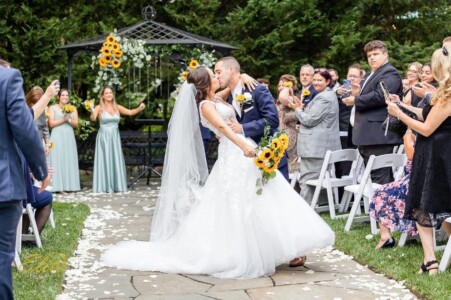 Bride's Bouquet and Arch Flowers English Manor