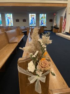 church ceremony flowers