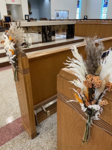 church ceremony flowers
