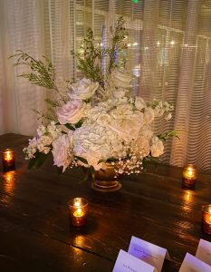 Bar wedding flowers wedding flowers The J House Greenwich