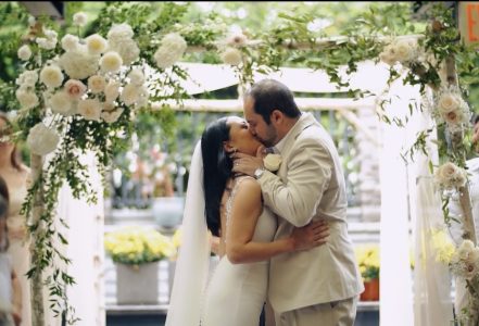 ceremony arch wedding flowers wedding flowers The J House Greenwich
