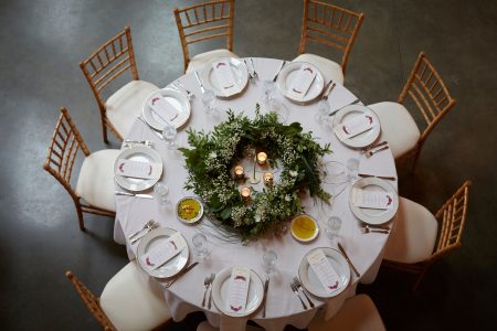 reception centerpiece Full Moon Resort