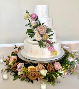 wedding cake flowers
