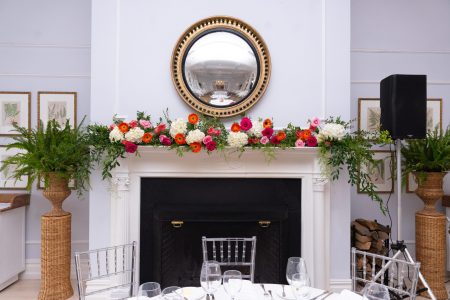 fireplace flowers Manursing Island