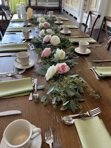 reception centerpiece wedding flowers Lake Mohawk Country Club