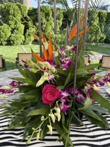 tall table flowers