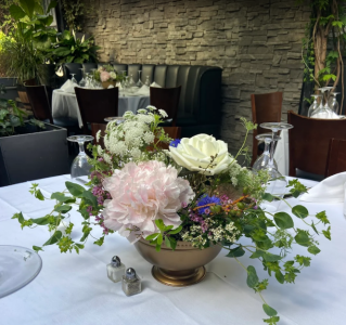 reception centerpiece wedding flowers J house